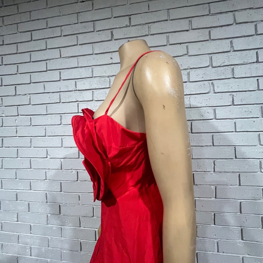 Farm Rio Red Balloon 3D Floral Mini Dress | Size M - Picture 4 of 12